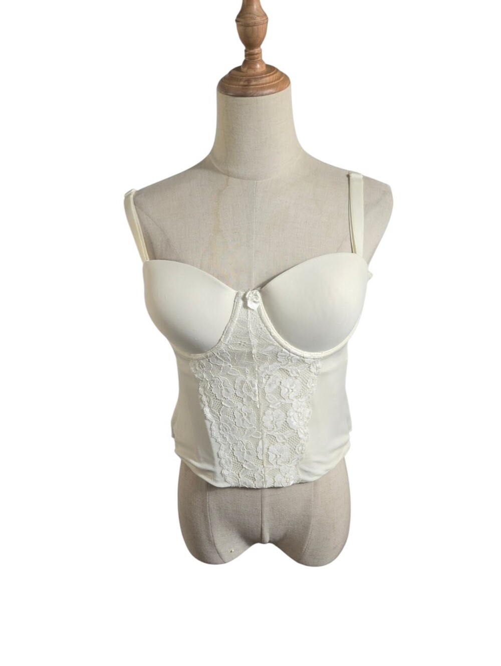 Secret Treasures Ivory Corset Bustier Top